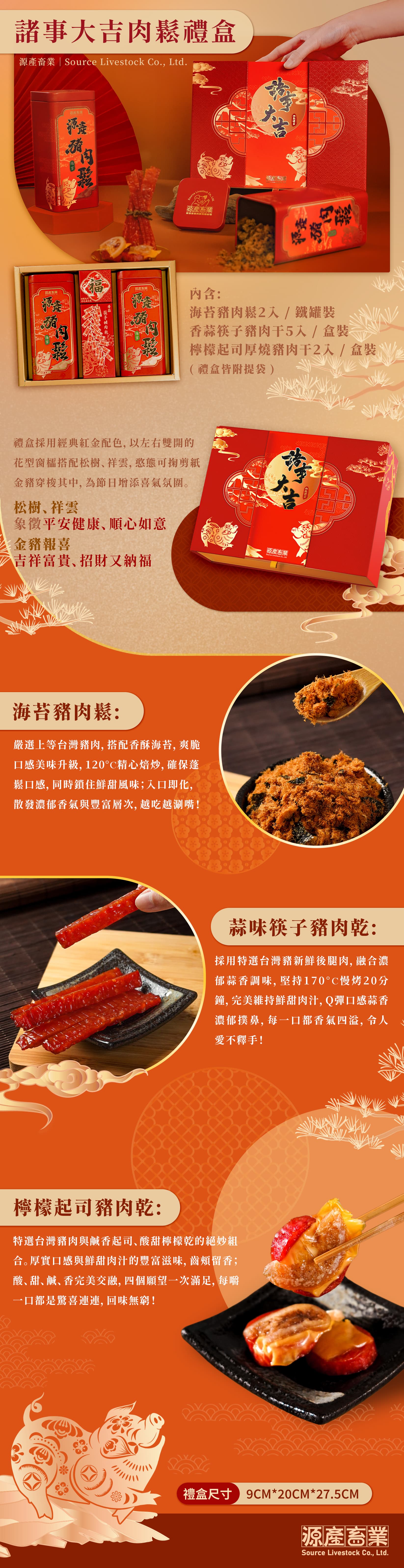 諸事大吉肉鬆禮盒 商品長條描述圖